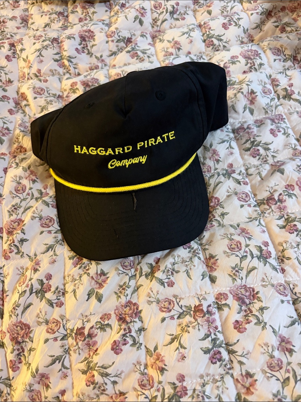 Black & Yellow Rope Cap